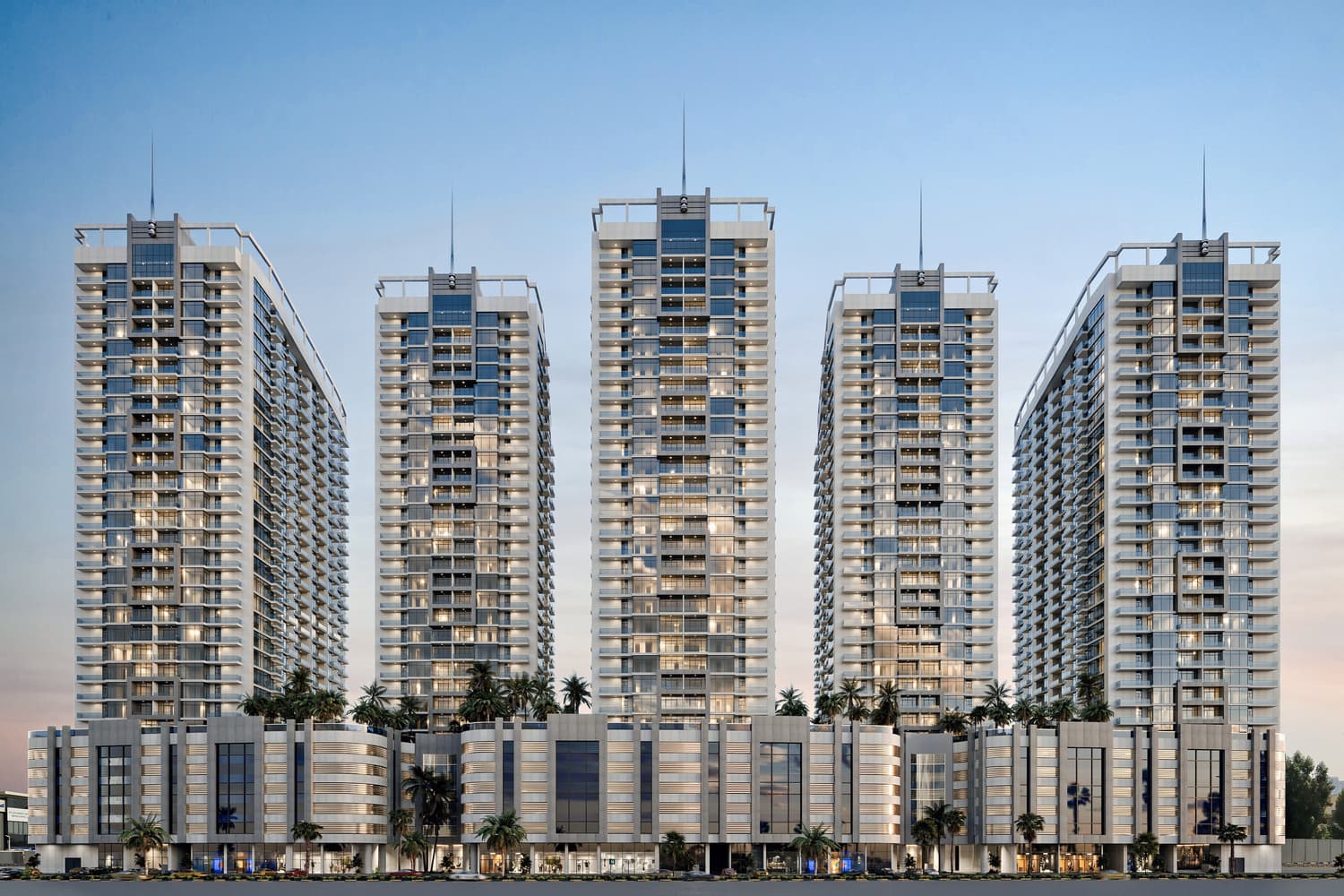 Ajman Creek Towers, Free Zone — render 2