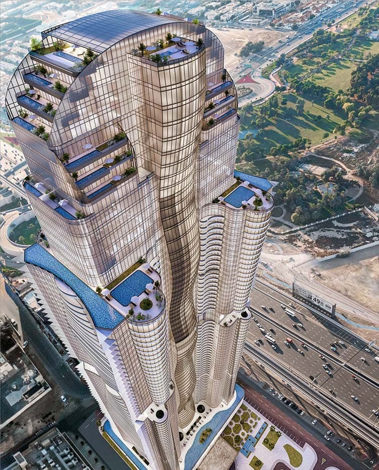 Al Habtoor Tower, Business Bay — render 3