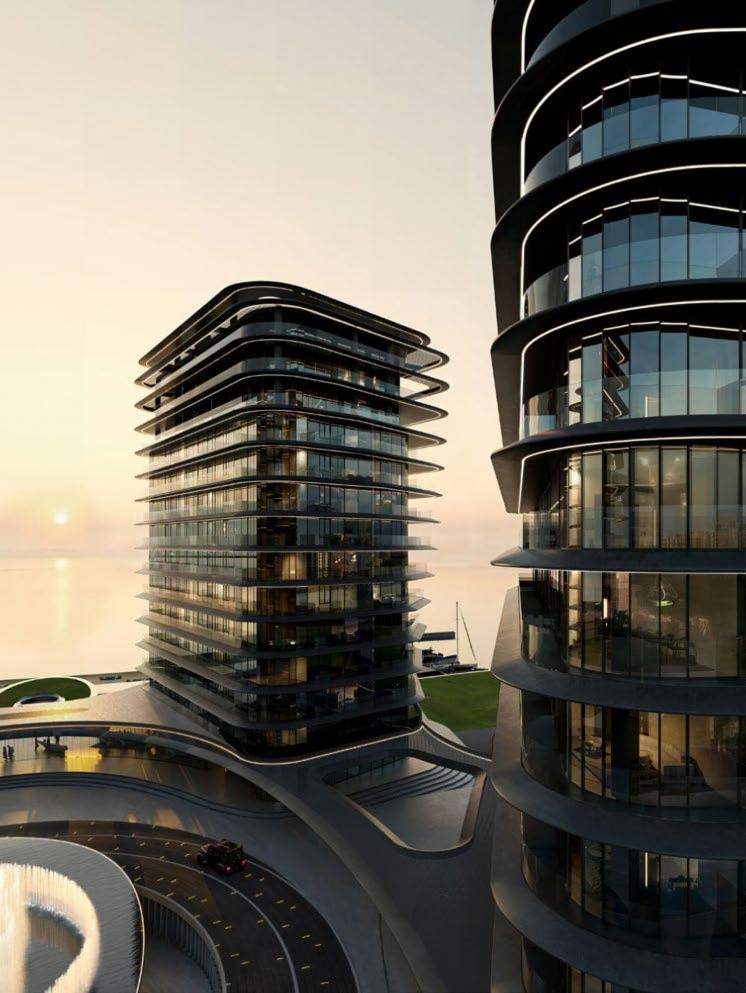 Brabus Island, Al Raha — render 2