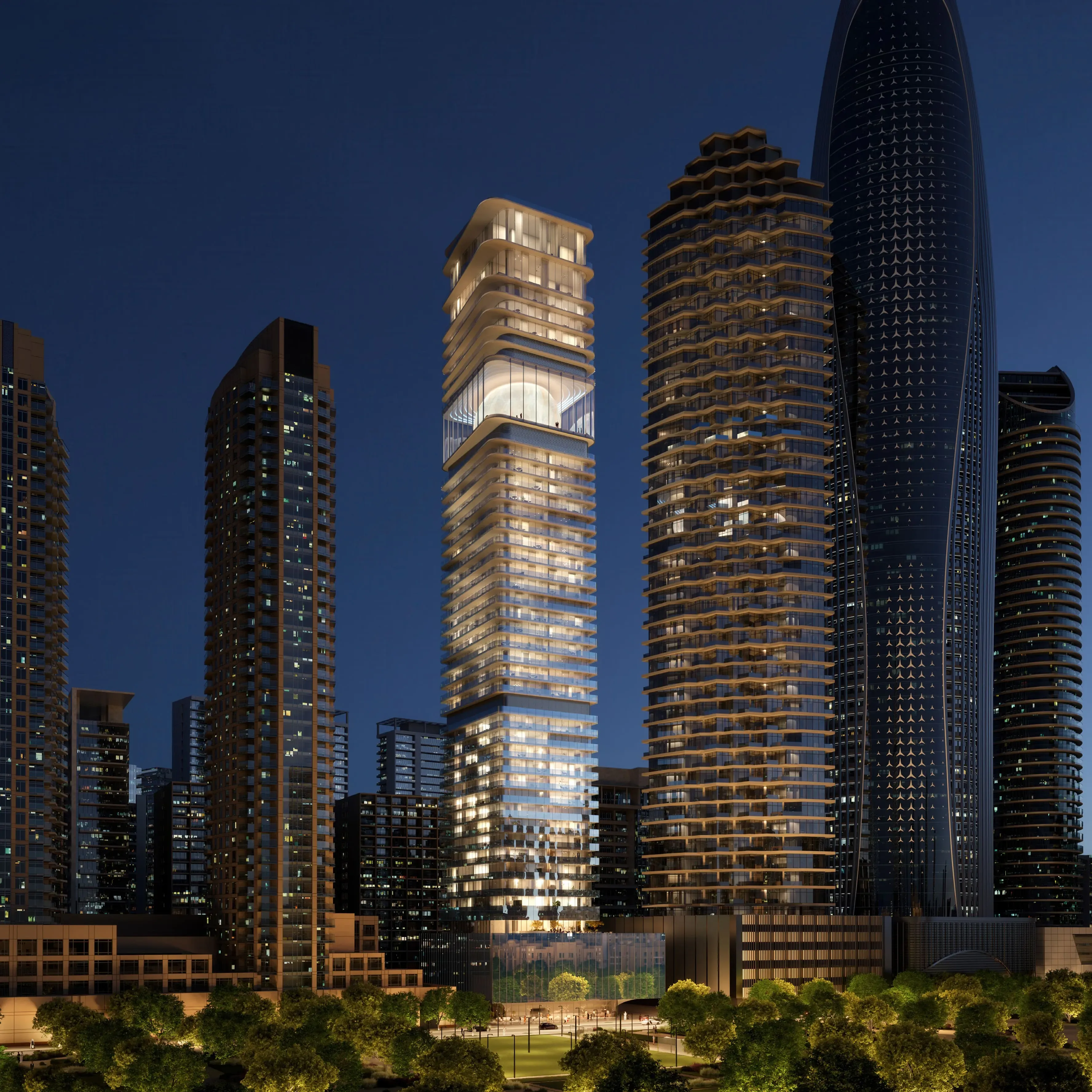 Inaura Hotels & Residences Downtown, Business Bay — render 3