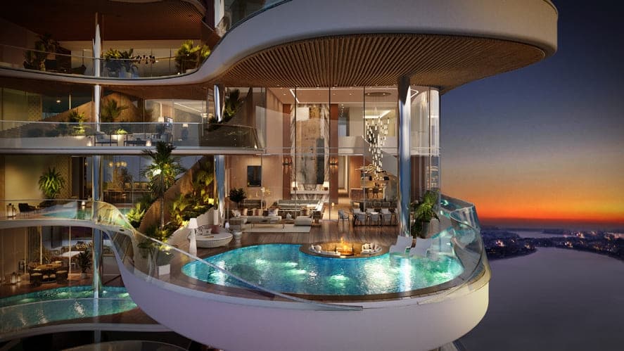 One Crescent Palm, Palm Jumeirah — render 3