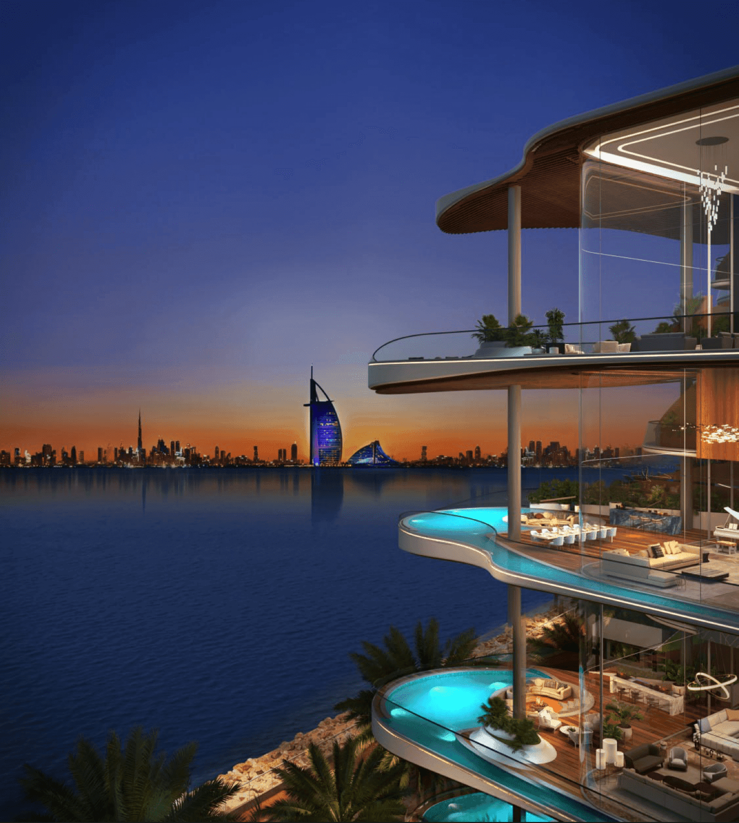 One Crescent Palm, Palm Jumeirah — render 4
